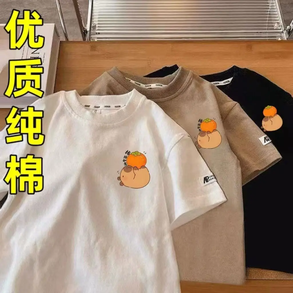 100% Cotton Cartoon T-Shirt for Girls Boys Summer Wear - Image 6