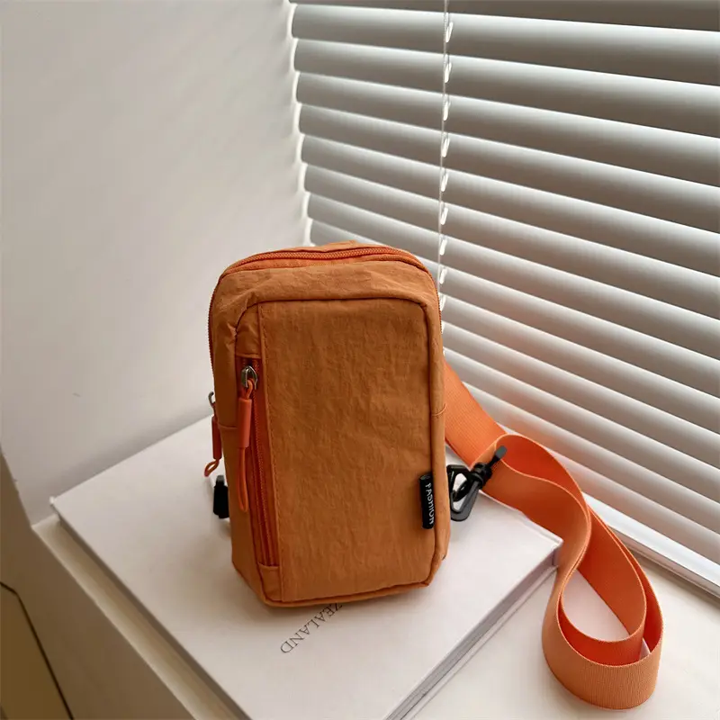 White Crossbody Phone Bag for Men Women Travel