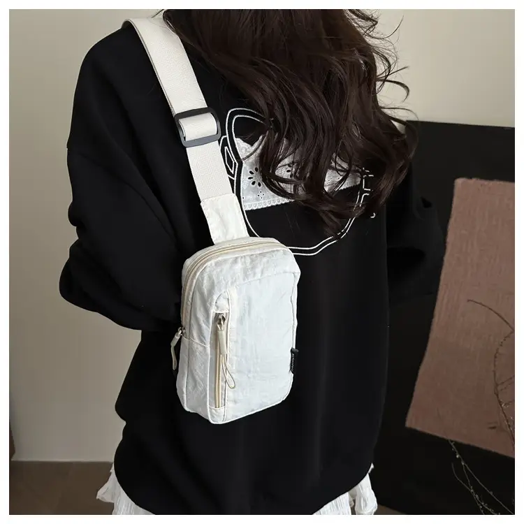 White Crossbody Phone Bag for Men Women Travel — feature 18