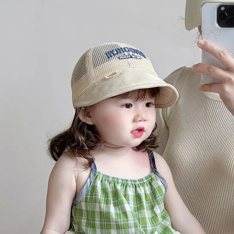 Baby Sun Hat Pink Mesh Infant Travel Large Brim - Image 8
