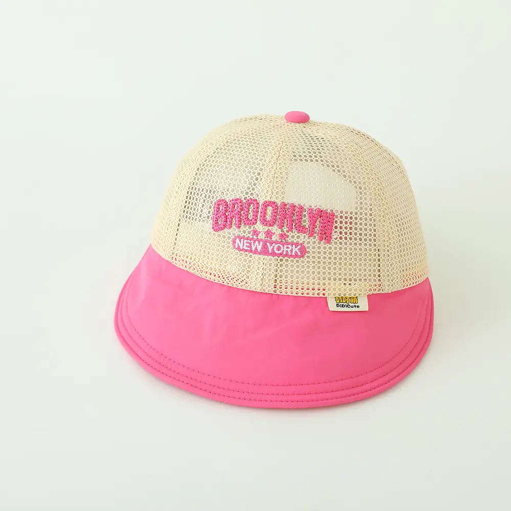 Baby Sun Hat Pink Mesh Infant Travel Large Brim — feature 18
