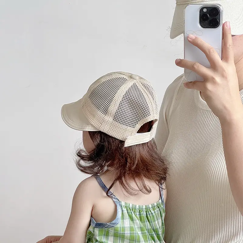Baby Sun Hat Pink Mesh Infant Travel Large Brim — feature 5