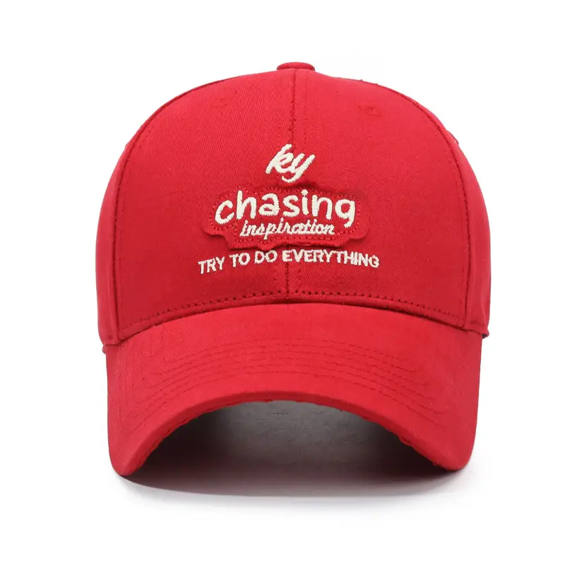 Red Chasing Embroidered Baseball Cap for Men Women - Image 9