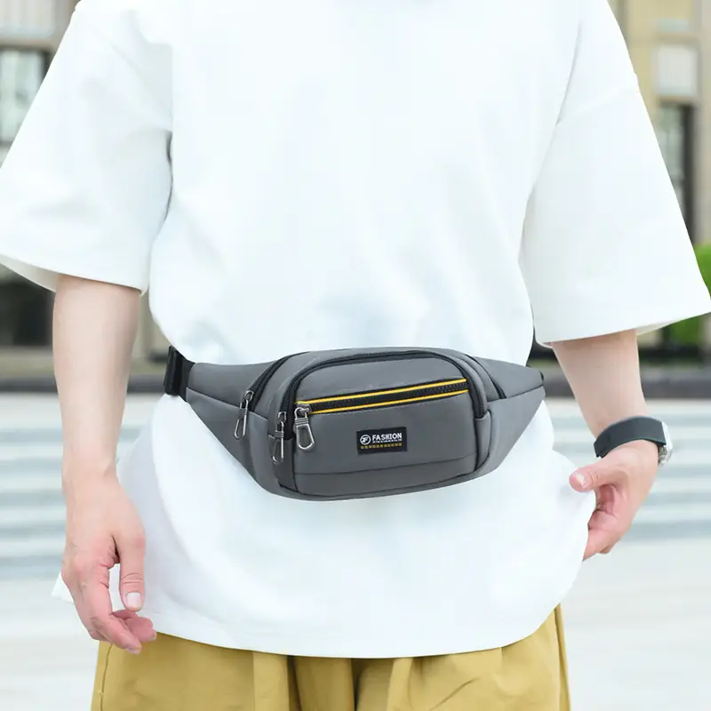 New Sports Running Waist Bag Large Capacity Business Cashier Shoulder Crossbody Bag Versatile Fashionable Chest Bag for Commuting When Going Out - Image 7