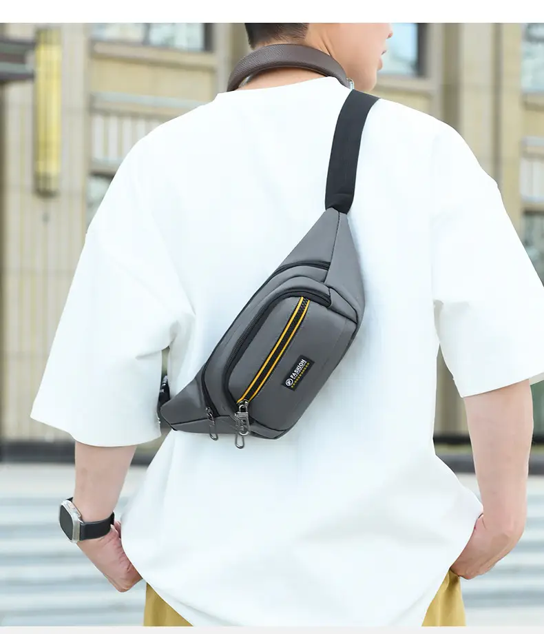 New Sports Running Waist Bag Large Capacity Business Cashier Shoulder Crossbody Bag Versatile Fashionable Chest Bag for Commuting When Going Out — feature 24