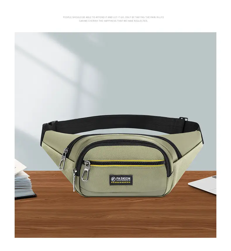 New Sports Running Waist Bag Large Capacity Business Cashier Shoulder Crossbody Bag Versatile Fashionable Chest Bag for Commuting When Going Out — feature 4