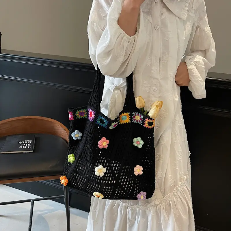Women's Niche Underarm Bag 2025 Ethnic Style Woven Mesh - Image 5