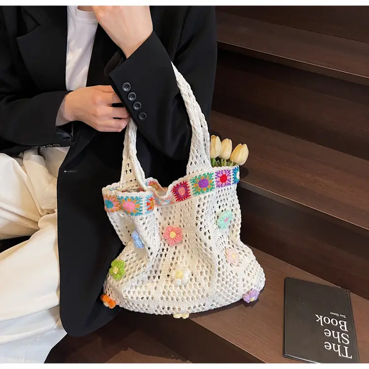 Women's Niche Underarm Bag 2025 Ethnic Style Woven Mesh — feature 16
