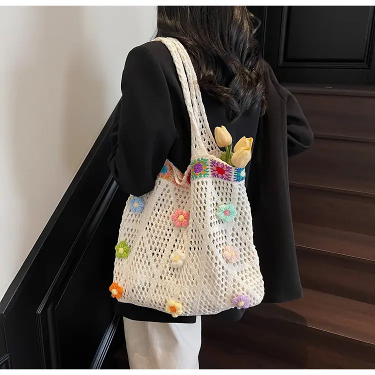 Women's Niche Underarm Bag 2025 Ethnic Style Woven Mesh — feature 17