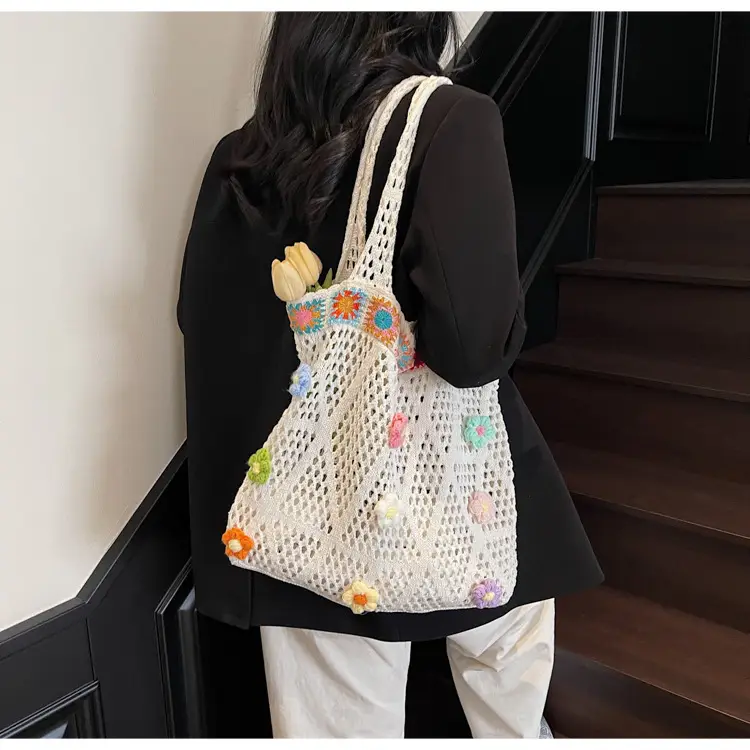 Women's Niche Underarm Bag 2025 Ethnic Style Woven Mesh — feature 18