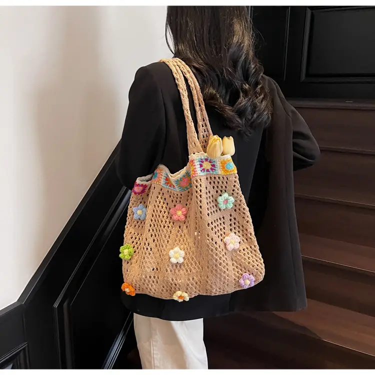 Women's Niche Underarm Bag 2025 Ethnic Style Woven Mesh — feature 21