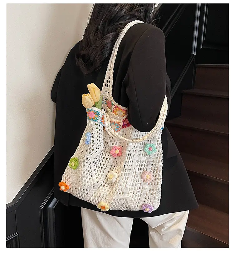 Women's Niche Underarm Bag 2025 Ethnic Style Woven Mesh — feature 3