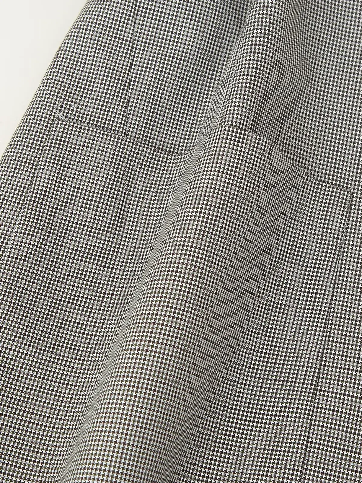 Grey Belted Crossbody Jacket with Pleated Pants — feature 11