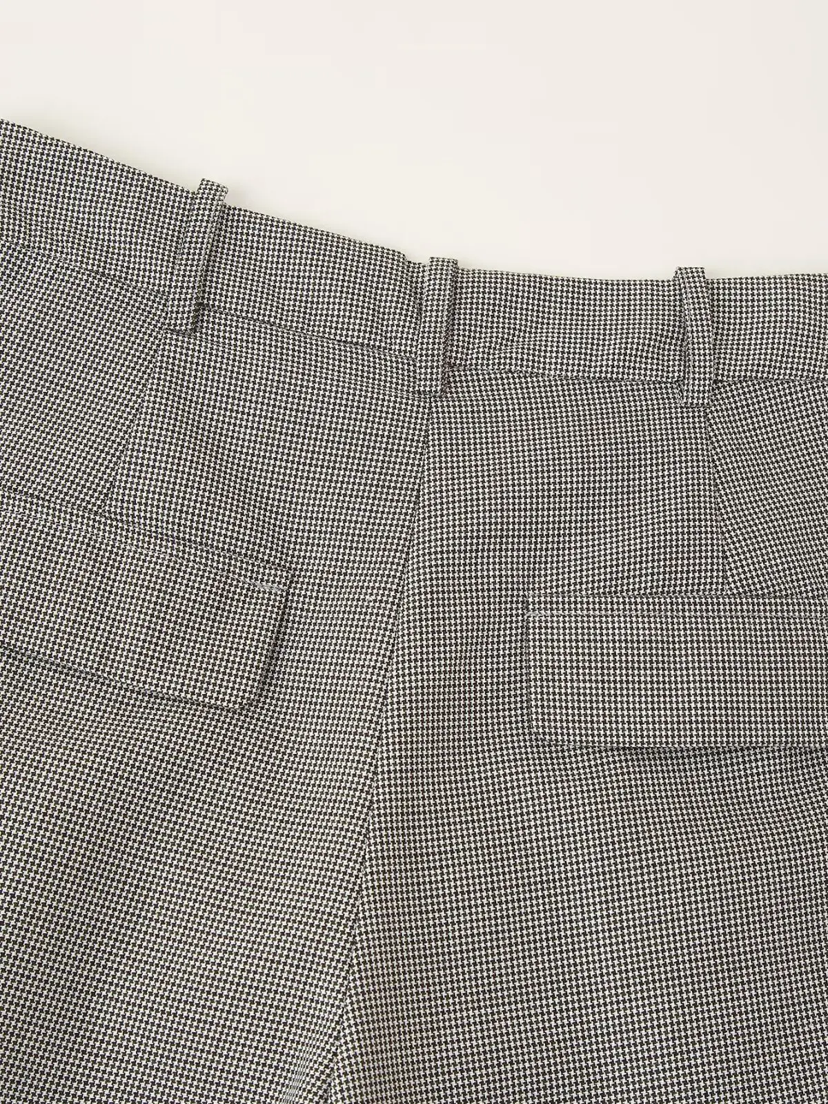 Grey Belted Crossbody Jacket with Pleated Pants — feature 21