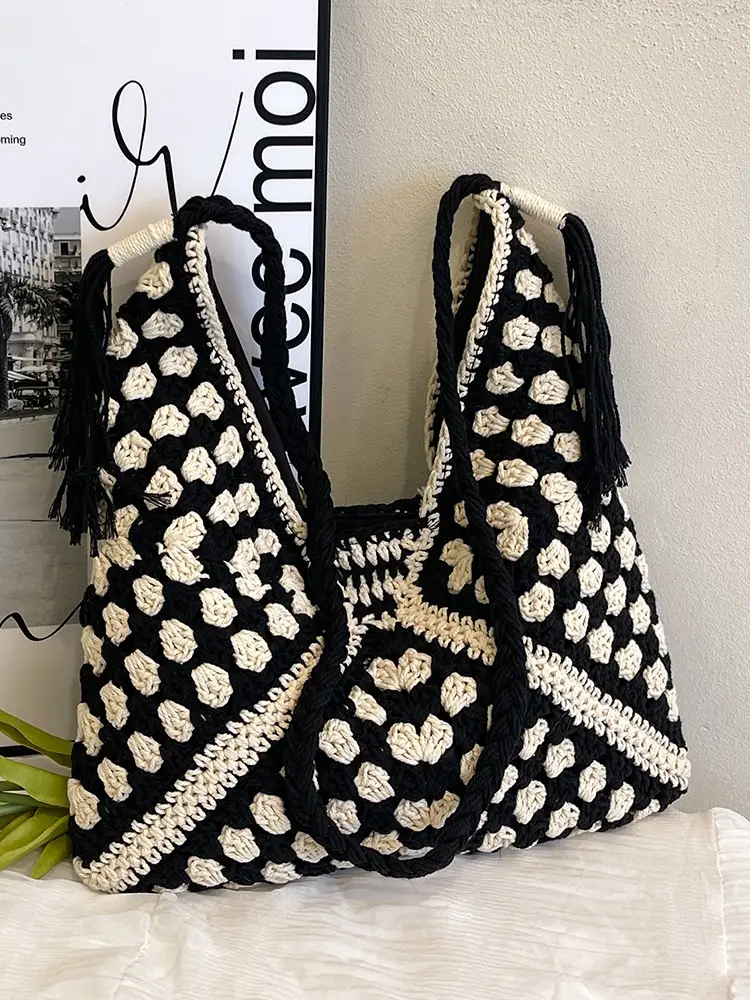 2025 Crochet Shoulder Bag Women's Fashion Seaside Travel - Image 6
