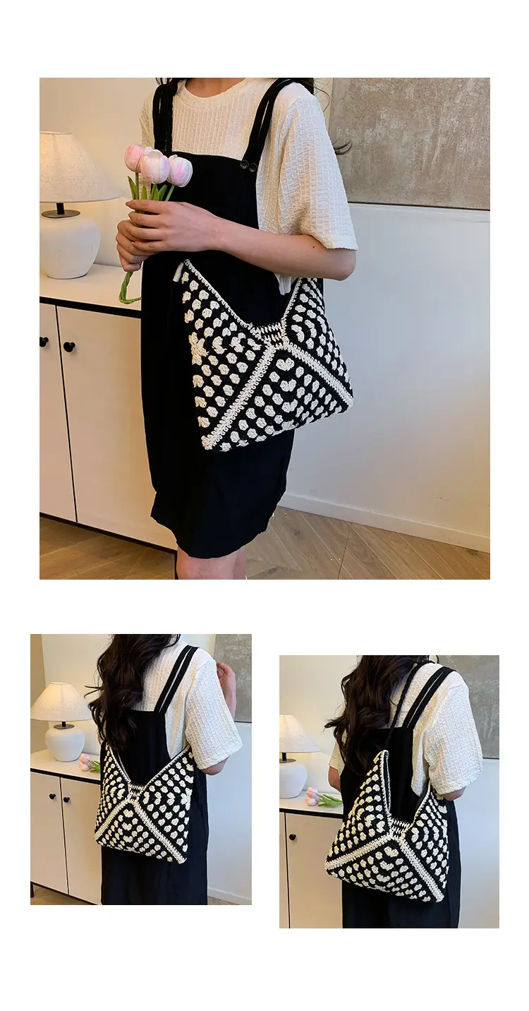 2025 Crochet Shoulder Bag Women's Fashion Seaside Travel — feature 12