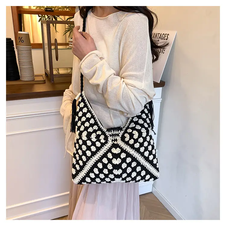 2025 Crochet Shoulder Bag Women's Fashion Seaside Travel — feature 16
