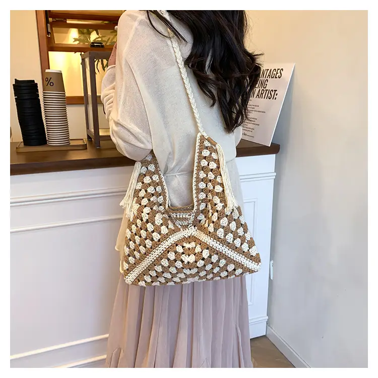 2025 Crochet Shoulder Bag Women's Fashion Seaside Travel — feature 19