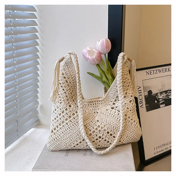 2025 Crochet Shoulder Bag Women's Fashion Seaside Travel — feature 28
