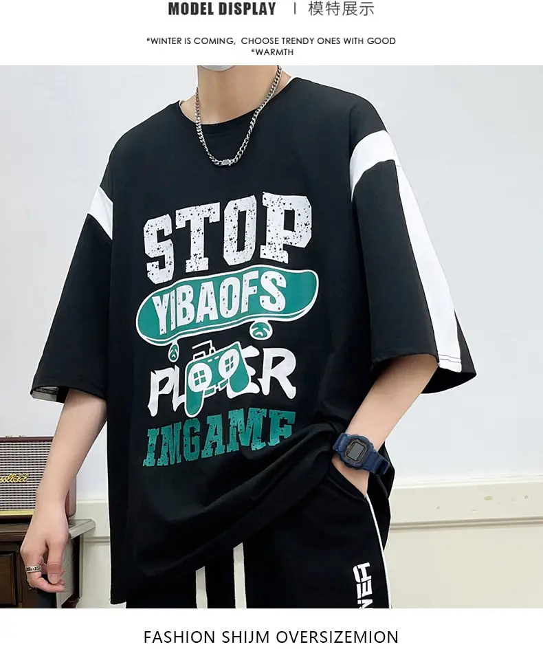 Men's Printed T-Shirt Loose 2025 Summer — feature 11