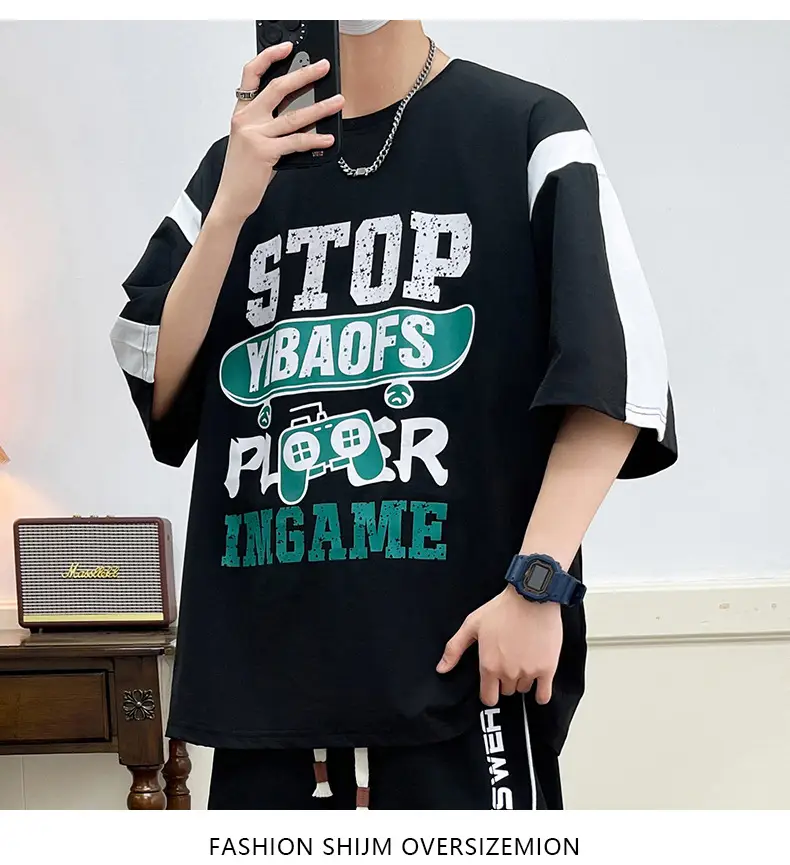 Men's Printed T-Shirt Loose 2025 Summer — feature 12