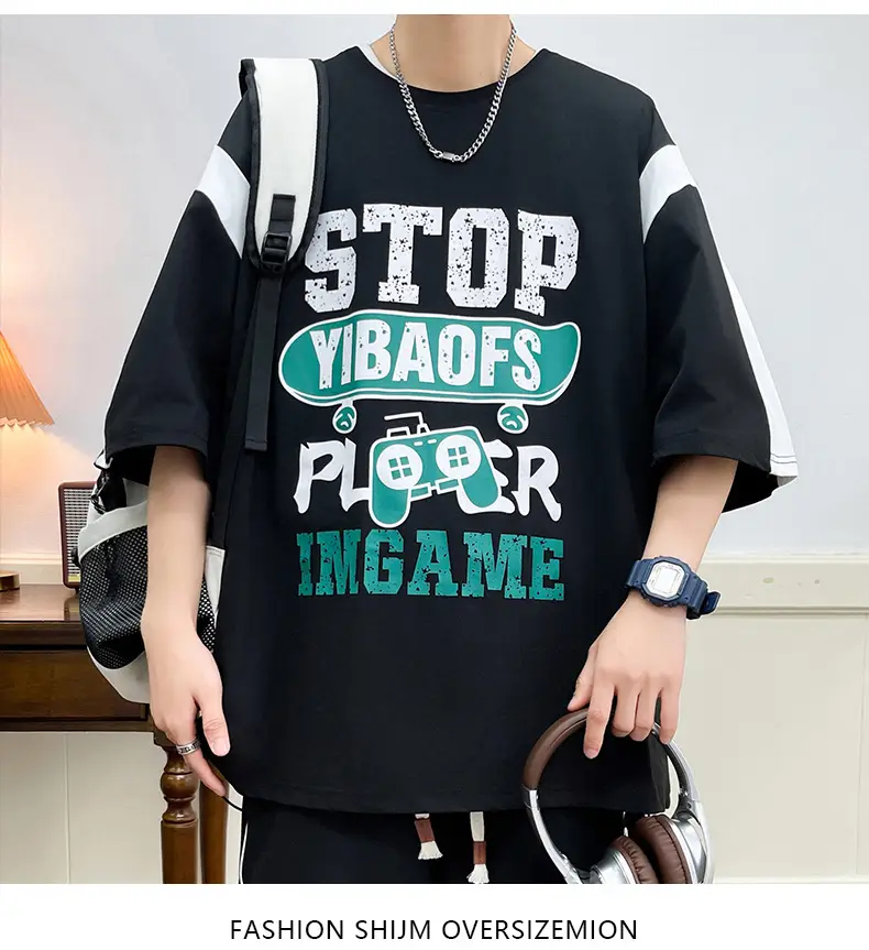 Men's Printed T-Shirt Loose 2025 Summer — feature 14