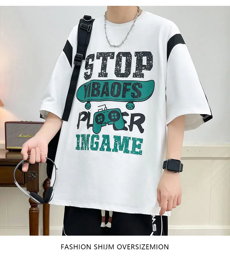 Men's Printed T-Shirt Loose 2025 Summer — feature 15