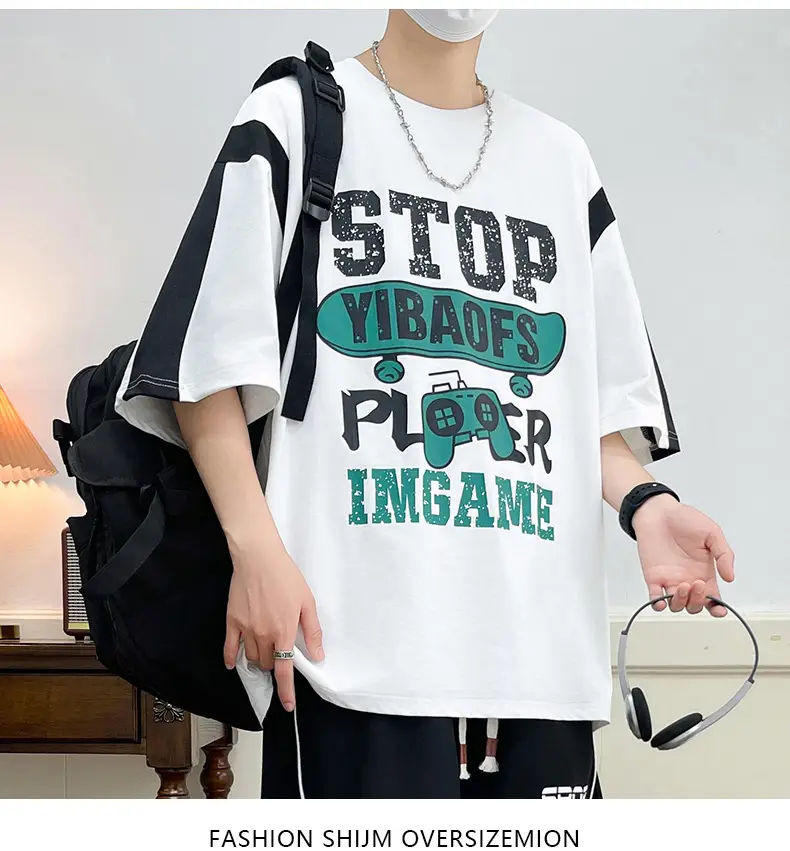 Men's Printed T-Shirt Loose 2025 Summer — feature 16