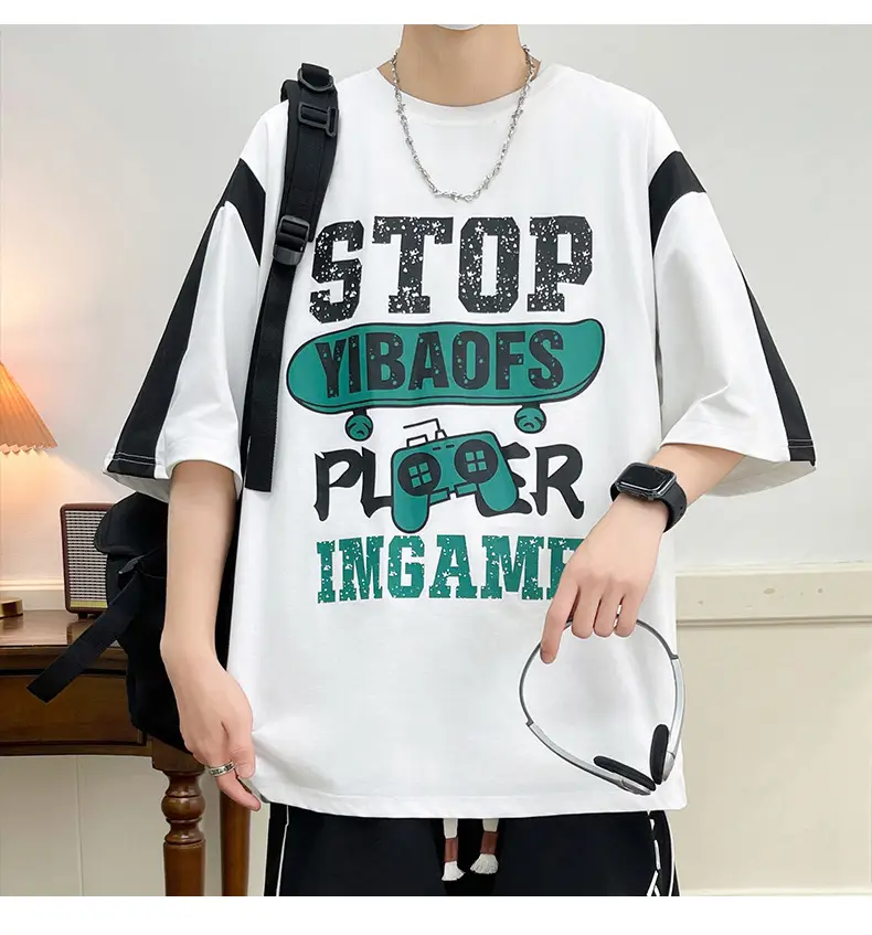 Men's Printed T-Shirt Loose 2025 Summer — feature 18