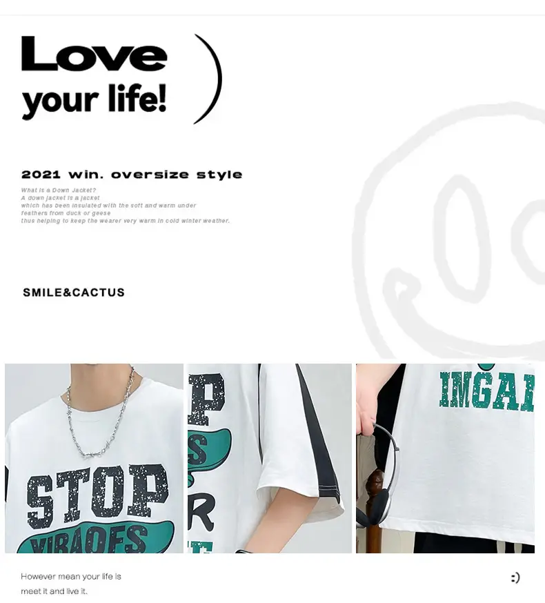 Men's Printed T-Shirt Loose 2025 Summer — feature 6