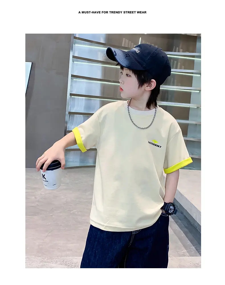 Boys Summer Korean Style Ice-Feel T-Shirt 2026 — feature 2