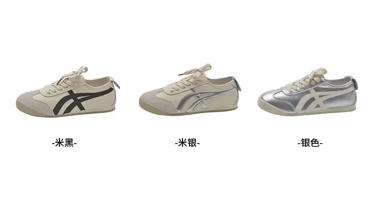 Fashionable Forrest Gump Shoes for Women 2025 New Summer Silver Flats-Soled Lace-Up Casual Sports Comfortable and Lightweight White Shoes — feature 6