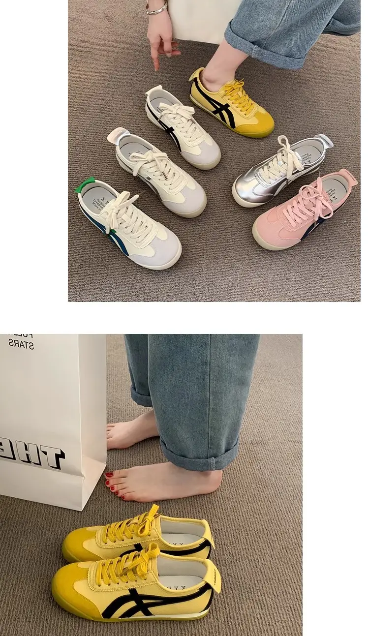 Fashionable Forrest Gump Shoes for Women 2025 New Summer Silver Flats-Soled Lace-Up Casual Sports Comfortable and Lightweight White Shoes — feature 7