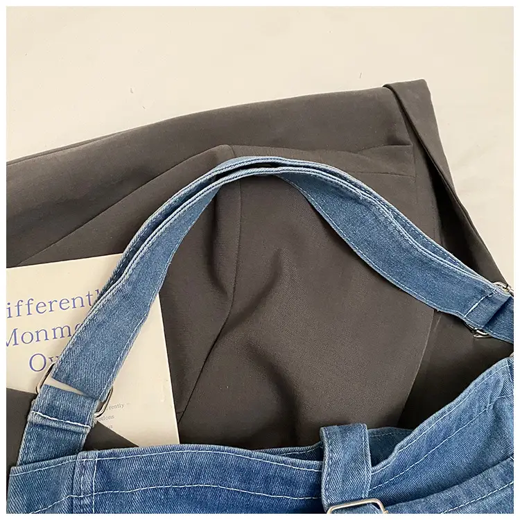 Blue Denim Sports Tote Bag for Girls Large Capacity — feature 5