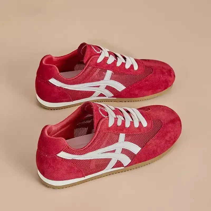 Agande Training Shoes for Women, 2026 New Popular Summer Thin Style, Super Hot Versatile Sports Casual Red Sneakers - Image 3