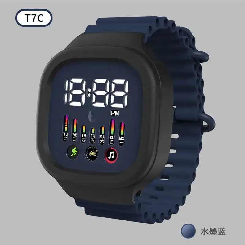TTC Blue Digital Watch 12:28 PM Display — feature 10