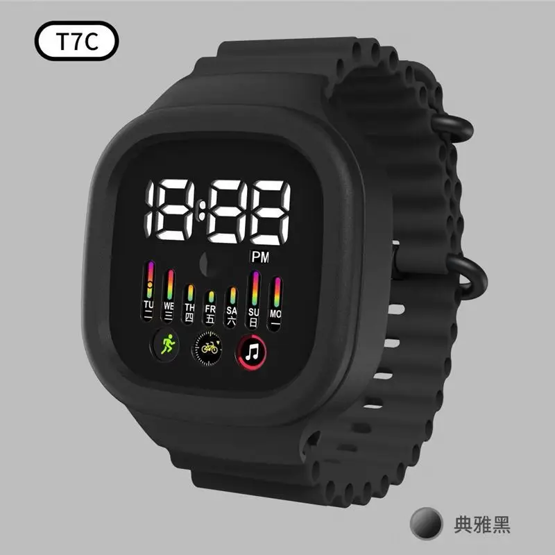 TTC Blue Digital Watch 12:28 PM Display — feature 3