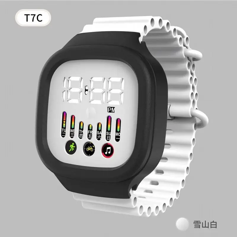 TTC Blue Digital Watch 12:28 PM Display — feature 4