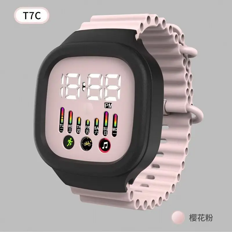 TTC Blue Digital Watch 12:28 PM Display — feature 5
