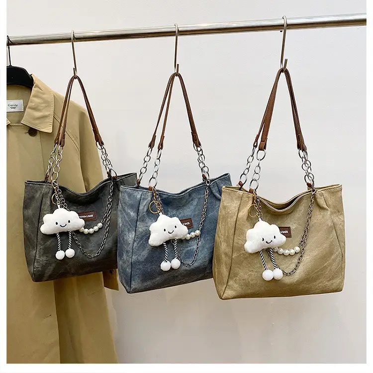 Women Casual Shoulder Tote Bag Brown Leather 2025 Spring Summer — feature 12