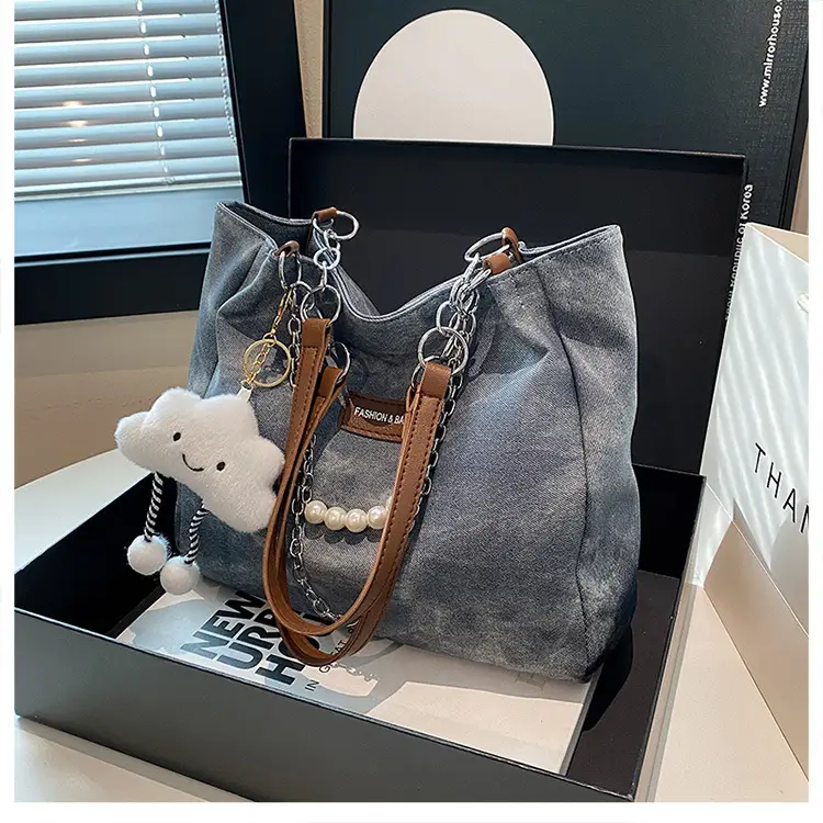 Women Casual Shoulder Tote Bag Brown Leather 2025 Spring Summer — feature 24