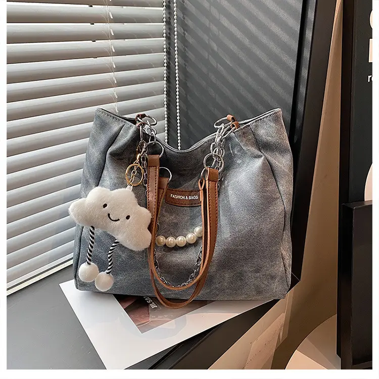 Women Casual Shoulder Tote Bag Brown Leather 2025 Spring Summer — feature 25