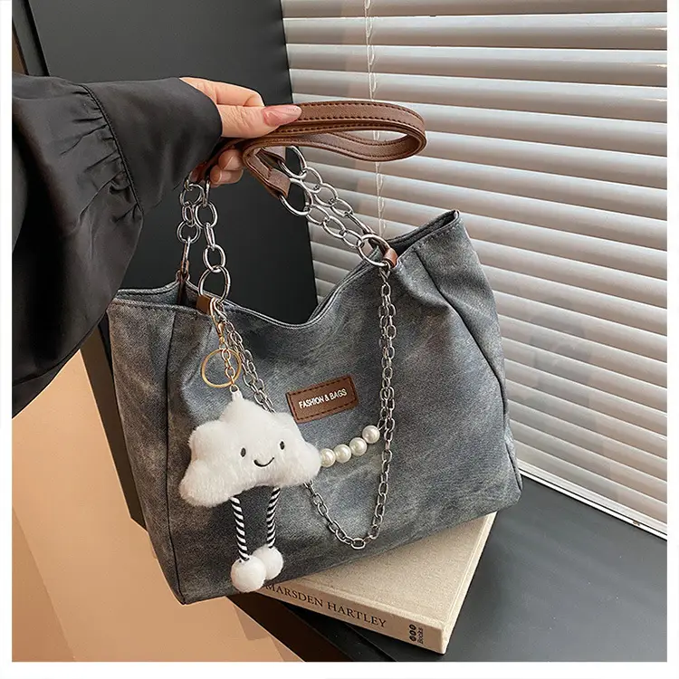 Women Casual Shoulder Tote Bag Brown Leather 2025 Spring Summer — feature 26