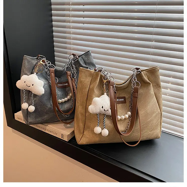 Women Casual Shoulder Tote Bag Brown Leather 2025 Spring Summer — feature 28