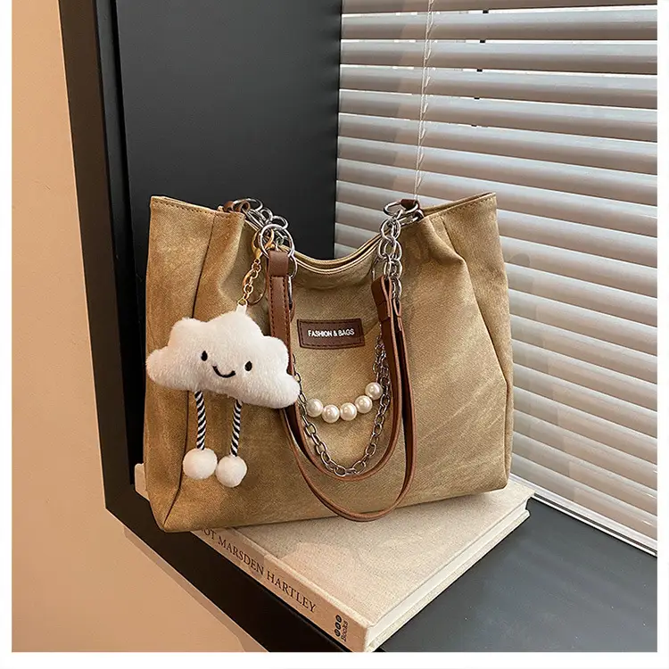 Women Casual Shoulder Tote Bag Brown Leather 2025 Spring Summer — feature 30
