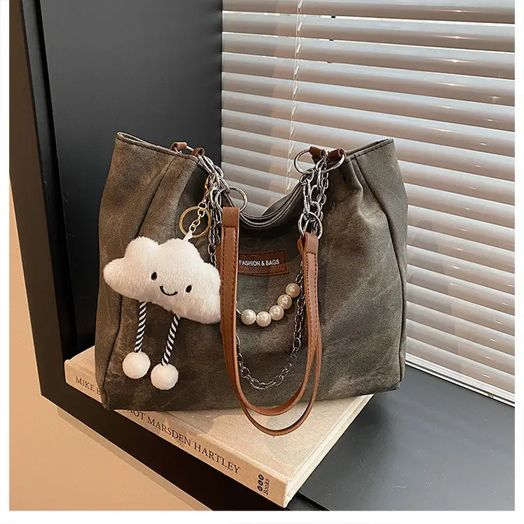 Women Casual Shoulder Tote Bag Brown Leather 2025 Spring Summer — feature 32