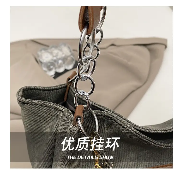 Women Casual Shoulder Tote Bag Brown Leather 2025 Spring Summer — feature 4