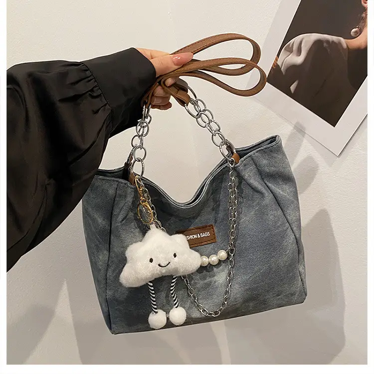 Women Casual Shoulder Tote Bag Brown Leather 2025 Spring Summer — feature 42