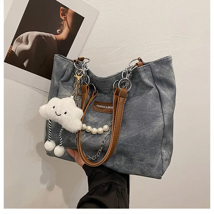 Women Casual Shoulder Tote Bag Brown Leather 2025 Spring Summer — feature 43