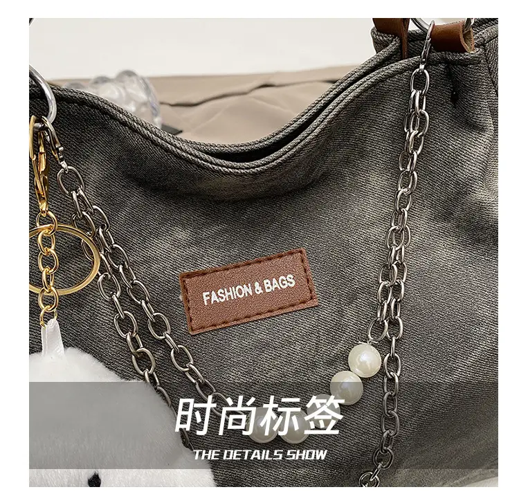Women Casual Shoulder Tote Bag Brown Leather 2025 Spring Summer — feature 5